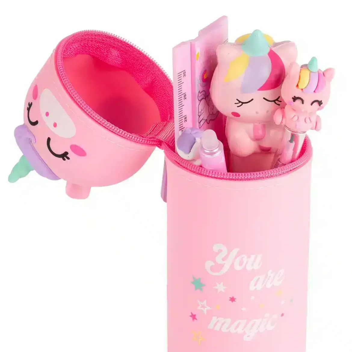 Astuccio portapenne in silicone Unicorn