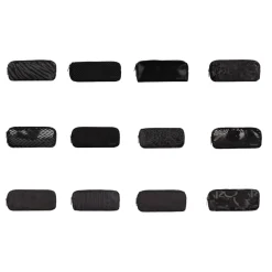 Astuccio 2 zip Nero Assoluto