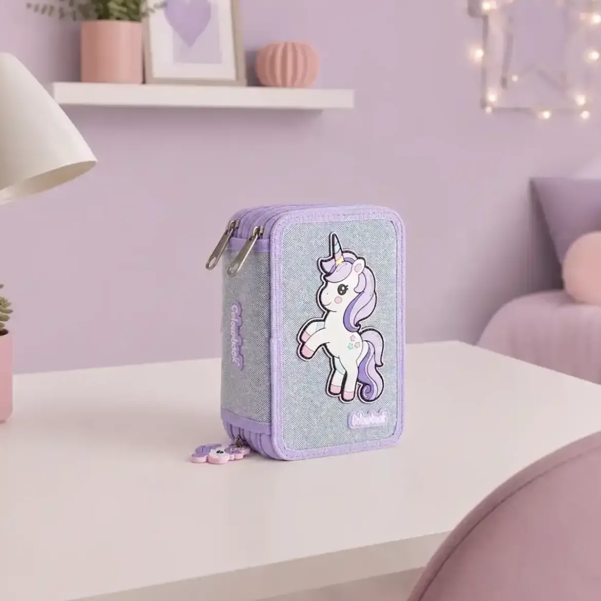 Astuccio 3 zip Unicorn – Completo 44 pezzi