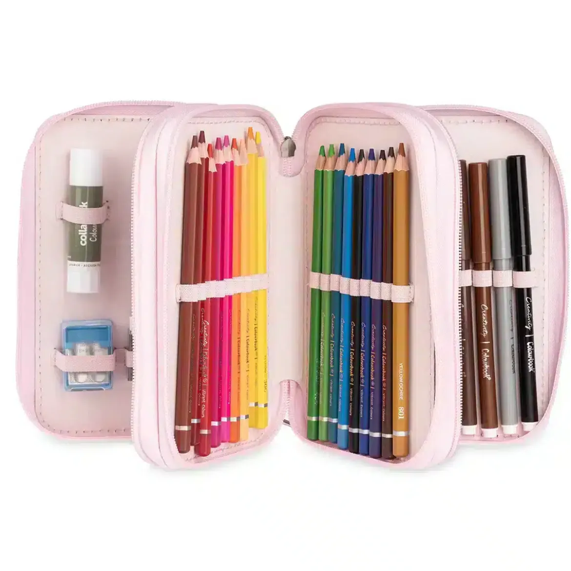 Astuccio 3 zip Unicorn – Completo 44 pezzi