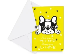 Biglietti 3D Creativity- French Bulldog
