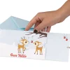 Biglietto di Natale a scorrimento – Piccole Renne