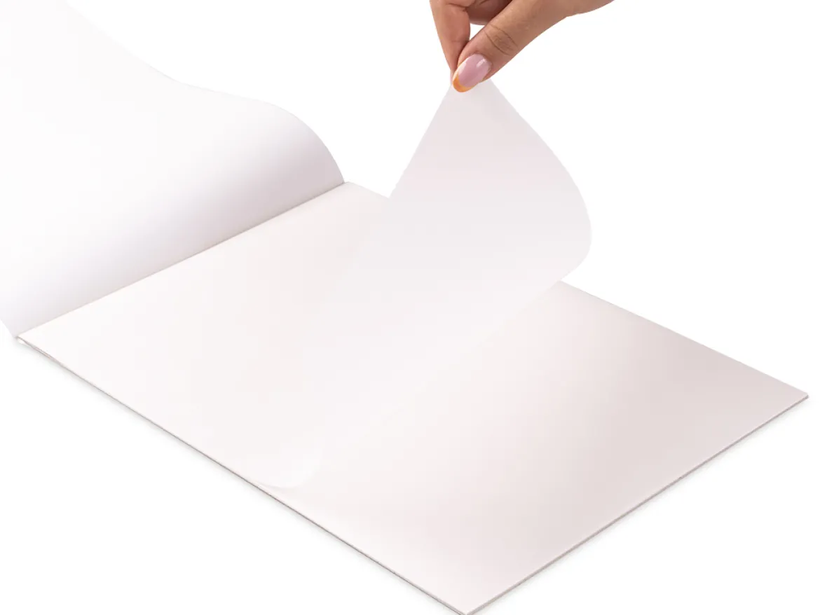 Blocco carta lucida