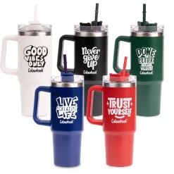 Borraccia termica con cannuccia 900ml Colour Slurp