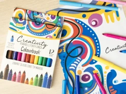 Confezione 12 pennarelli colorati Creativity