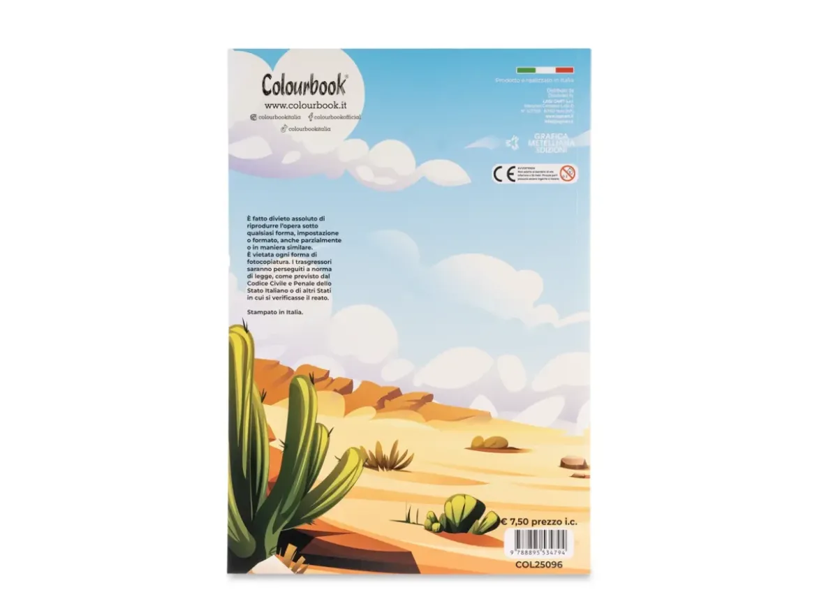 Libro da colorare per bambini Far West