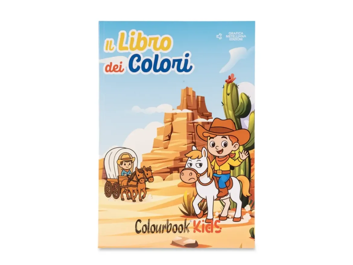 Libro da colorare per bambini Far West