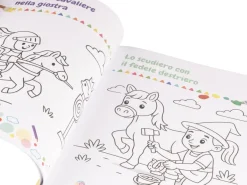 Libro da colorare per bambini Castello
