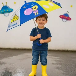 Ombrello per bambini Alien World antivento