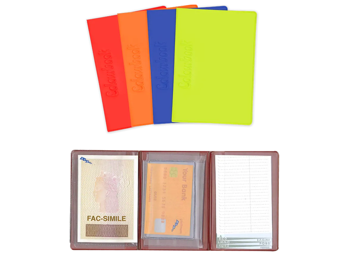 Porta Cards e Carta d’Identità con rubrica