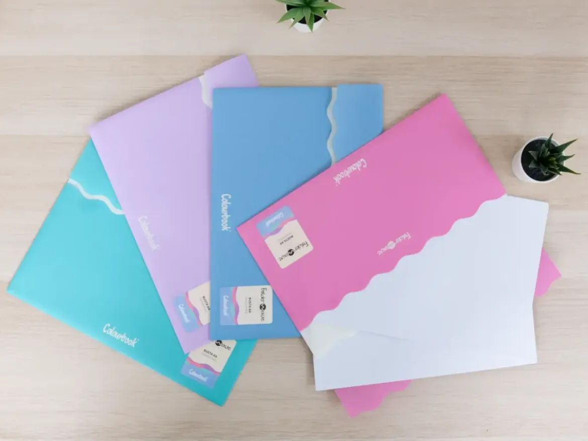 Portadocumenti A4 con bottone – Folder Wave