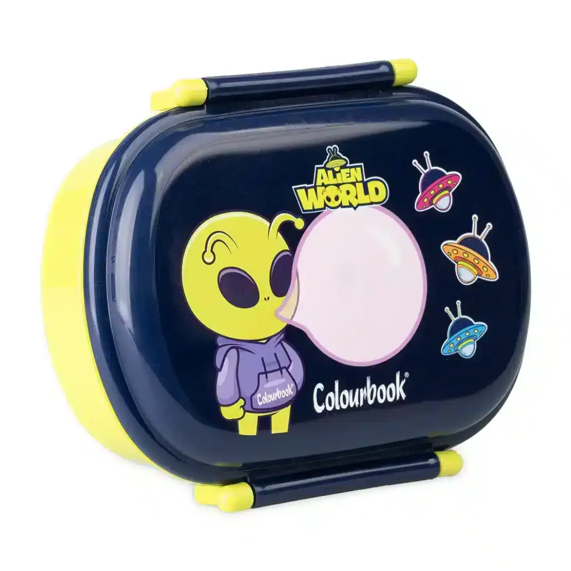 Portamerenda Alien World con separatore e posate – BPA Free