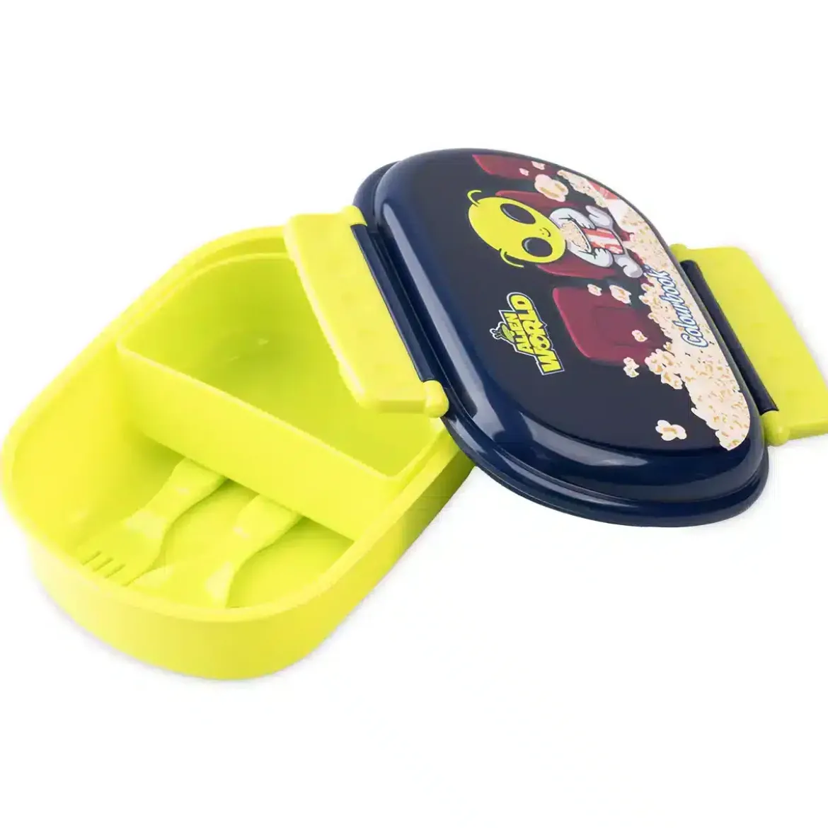 Portamerenda Alien World con separatore e posate – BPA Free