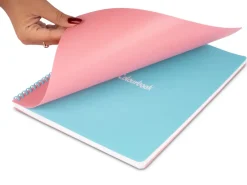 Quaderno A4 Bicolor con spirale Rigo 4mm – Quadretti senza margini