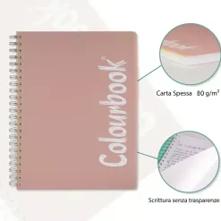 Quaderno A4 con spirale 150 fogli Rigo 4mm – Quadretti senza margini