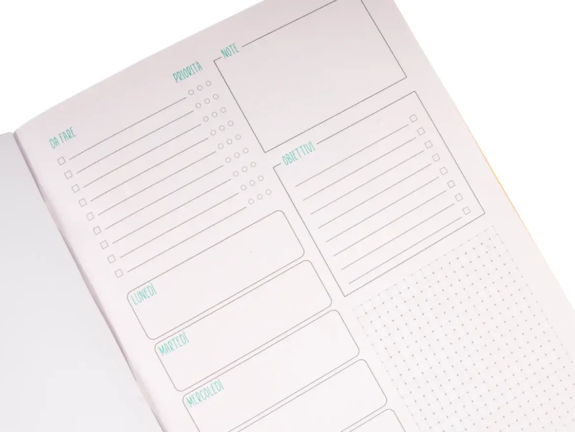 Quaderno A4 Fluo – Foglio Bianco