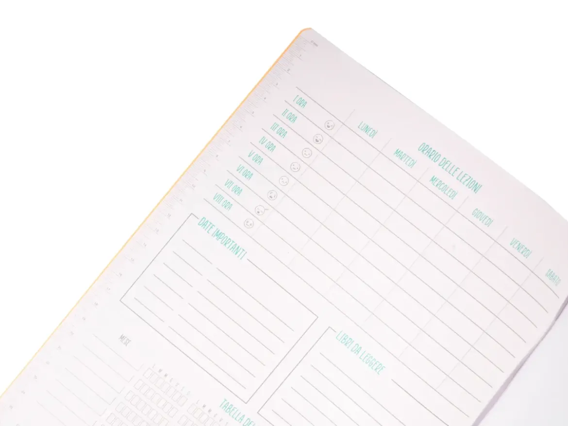 Quaderno A4 Fluo – Foglio Bianco