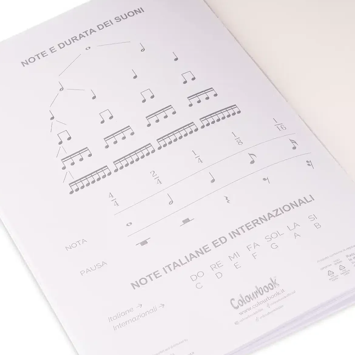 Quaderno A4 pentagrammato Music Tastes
