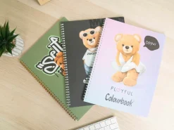Quaderno a spirale A4 Funny and Bears – Quadretti 5 millimetri senza margine