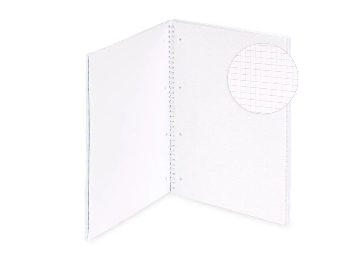 Quaderno a spirale A4 Pastel – Quadretti 4 millimetri