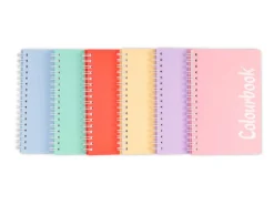 Quaderno a spirale A7 Pastel – Righe medie e superiori