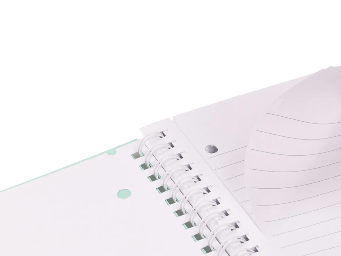 Quaderno a spirale A4 Power Flower – Righe medie e superiori