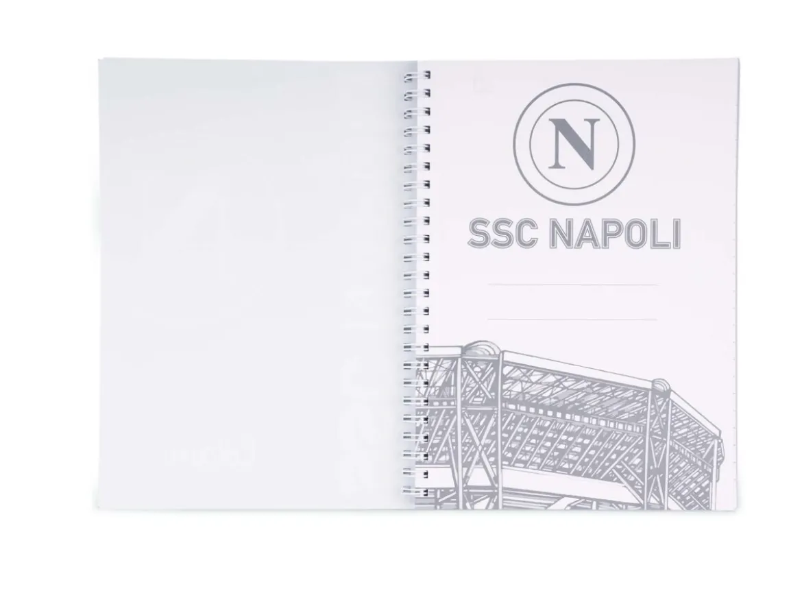 Quaderno a spirale A5 SSC Napoli – Righe medie e superiori