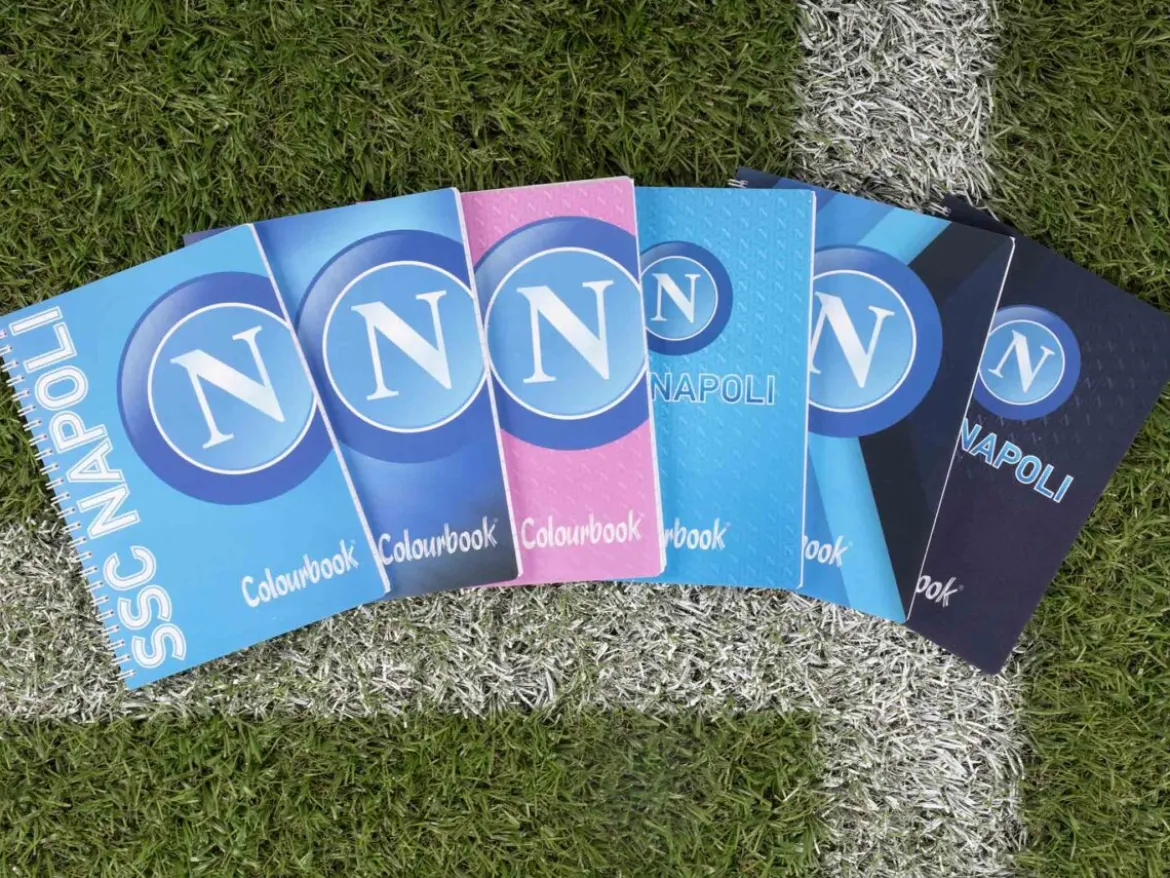 Quaderno a spirale A4 SSC Napoli – Quadretti 5 millimetri