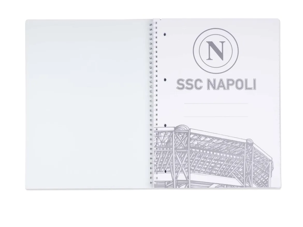 Quaderno a spirale A4 SSC Napoli – Righe medie e superiori