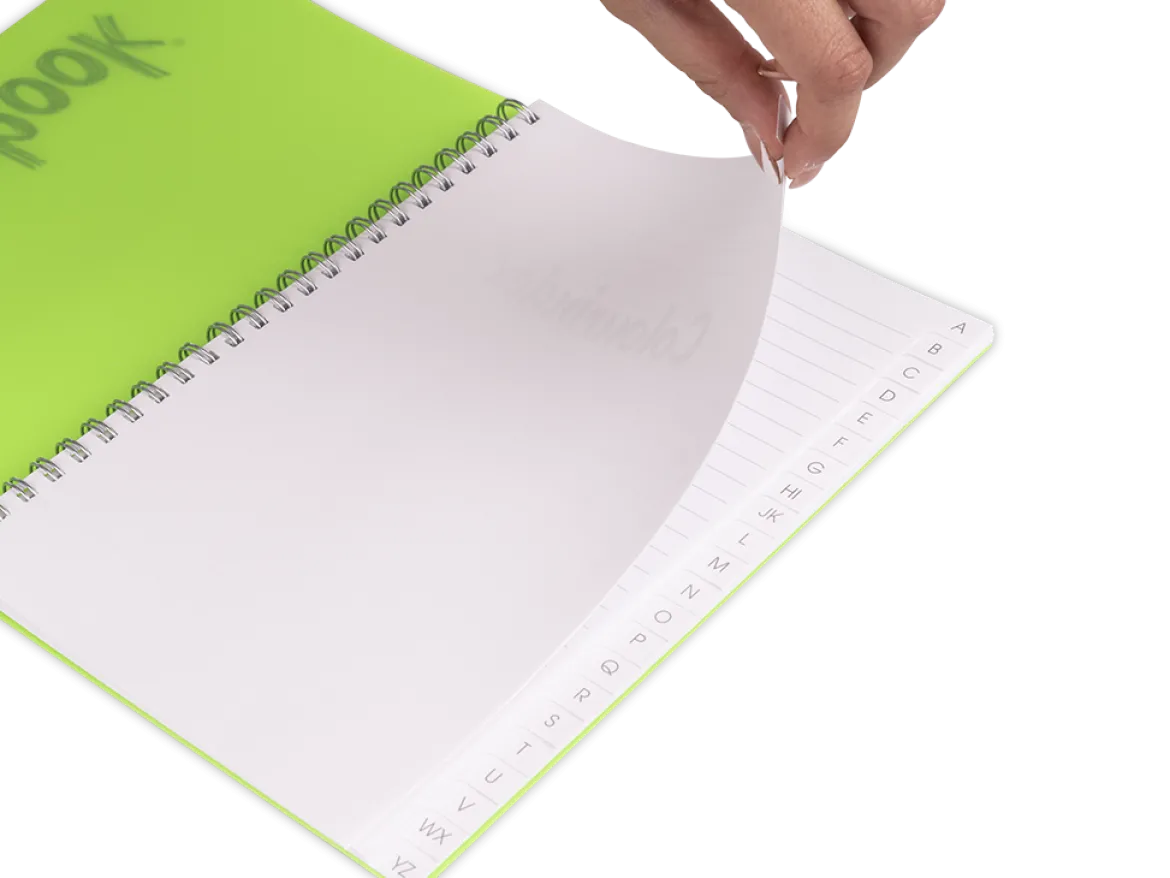 Quaderno rubrica A5 a spirale
