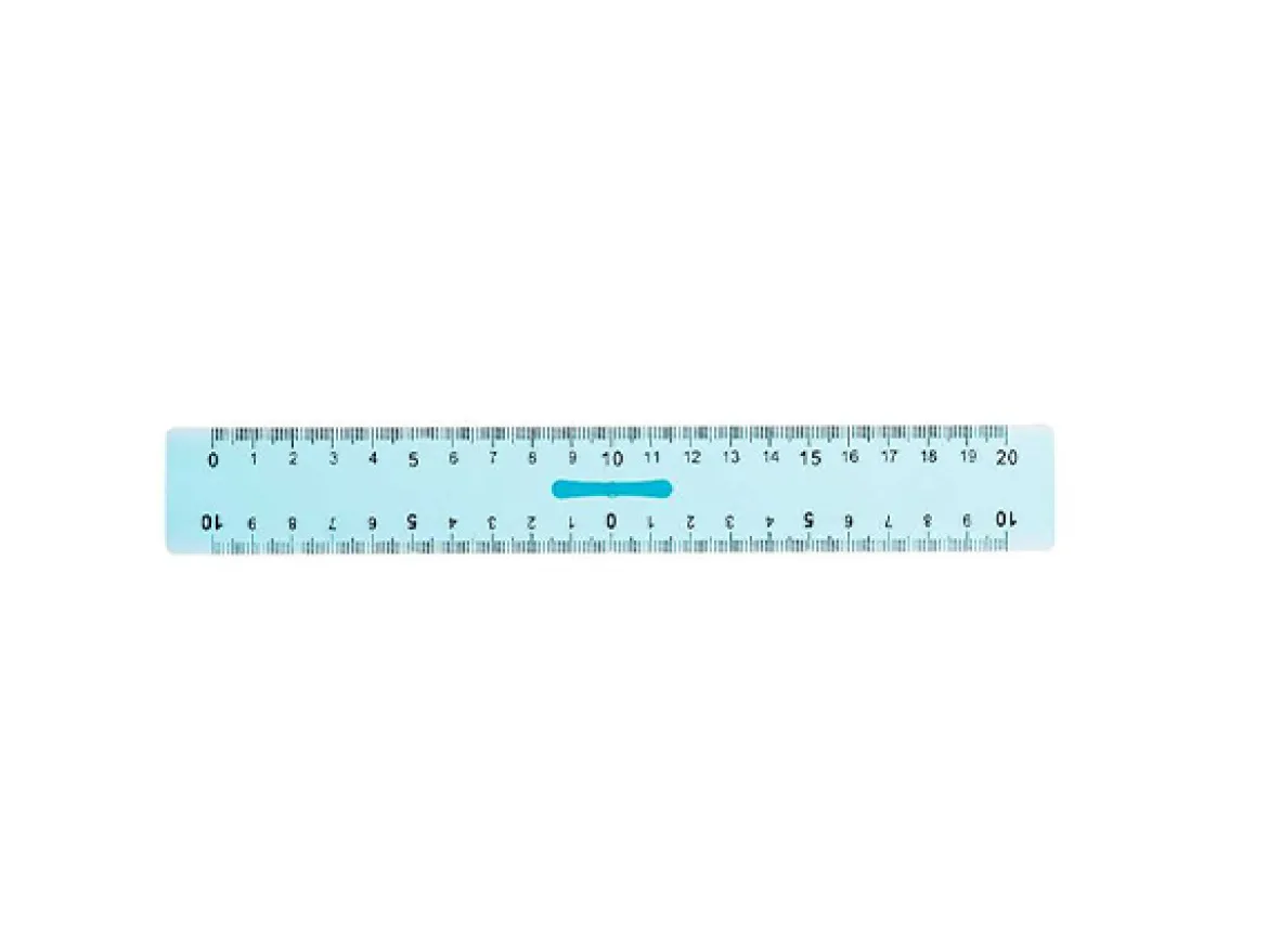 Righello doppio decimetro 20cm