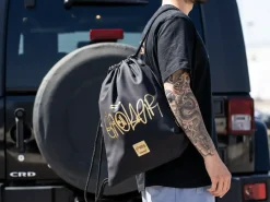 Sacca con coulisse Geolier Black Rubber