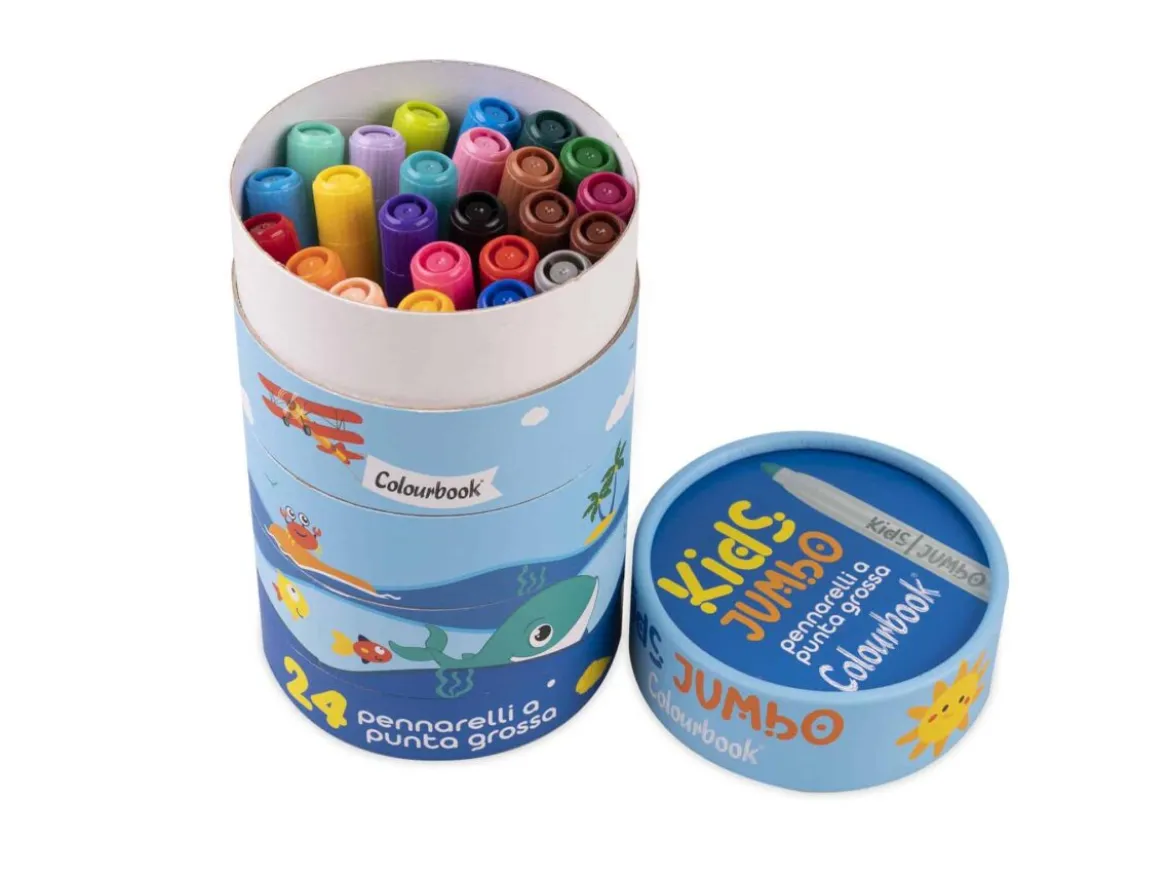 Scatola 24 pennarelli punta grossa – Kids Jumbo