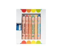 Set 6 matite colorate Maxi Jumbo 3 in 1