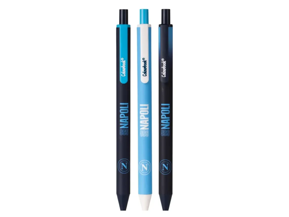 Set 3 penne a sfera SSC Napoli