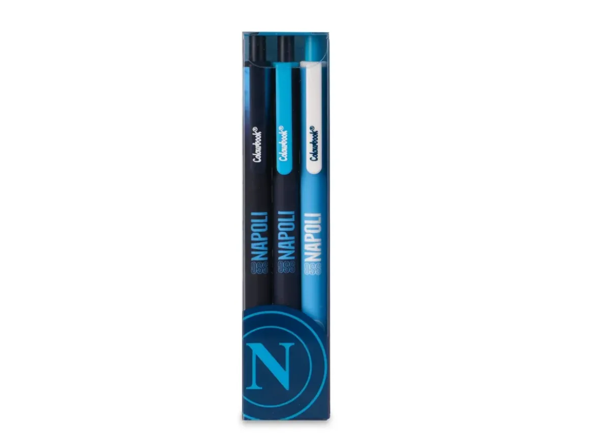Set 3 penne a sfera SSC Napoli
