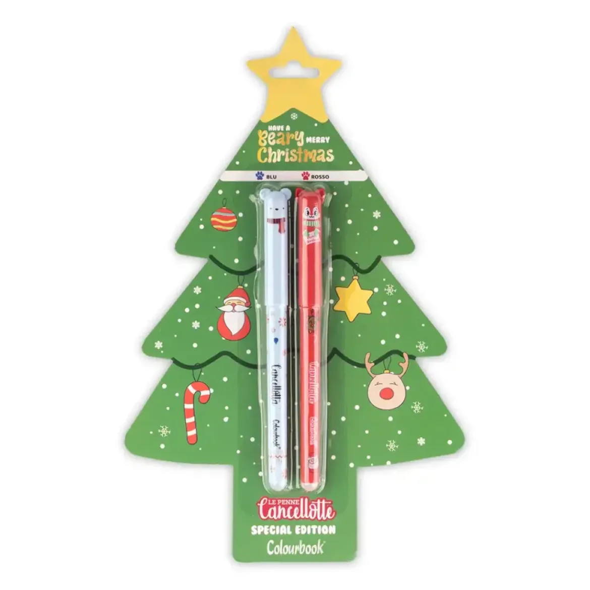 Set 2 penne Cancellotte inchiostro verde +2 refill omaggio