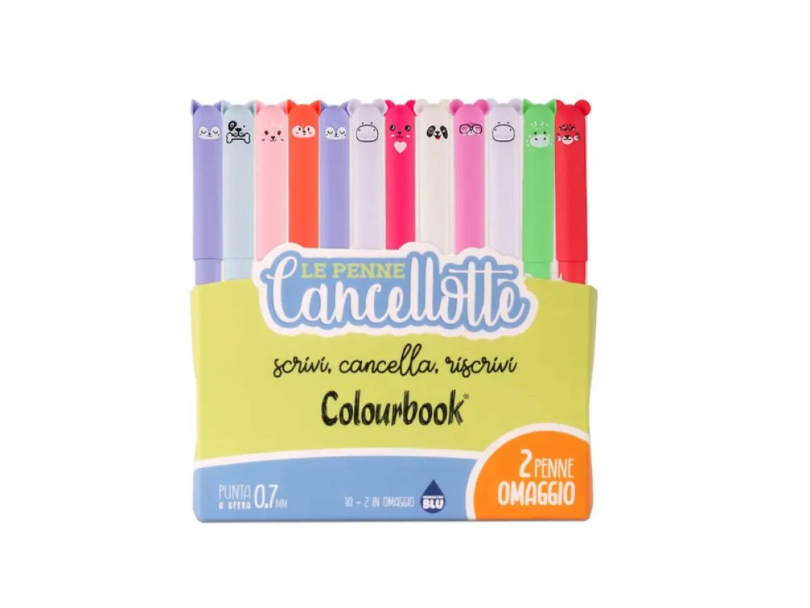 Set 2 penne Cancellotte inchiostro verde +2 refill omaggio