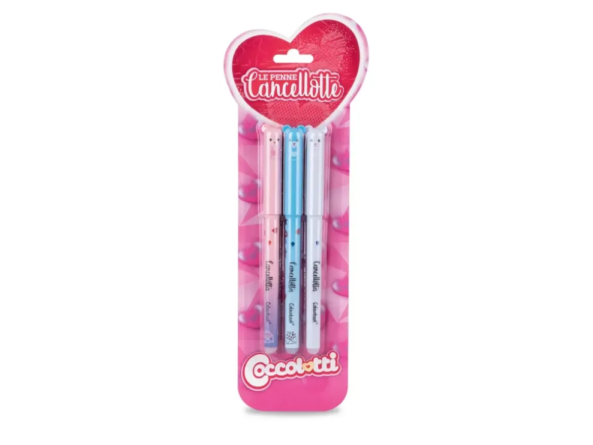 Set 2 penne Cancellotte inchiostro nero +2 refill omaggio
