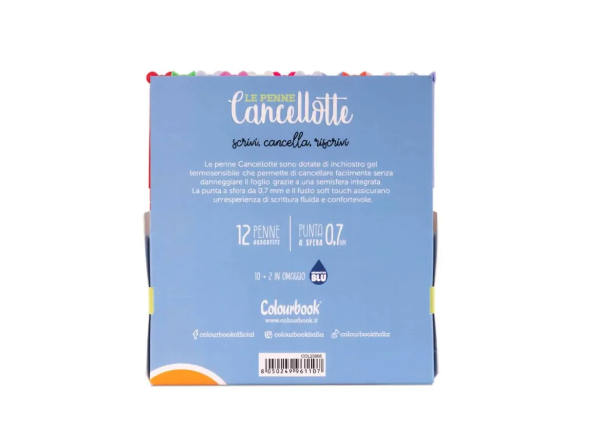 Set 10 penne Cancellotte +2 in omaggio – Inchiostro blu
