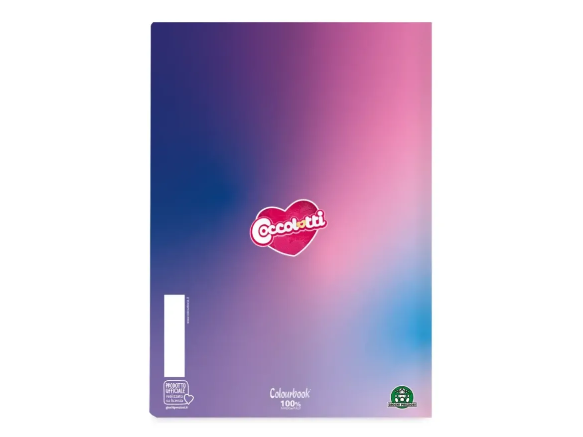 Set 3 quaderni A4 Coccolotti Love&Tell – Quadretti 4 millimetri senza margine