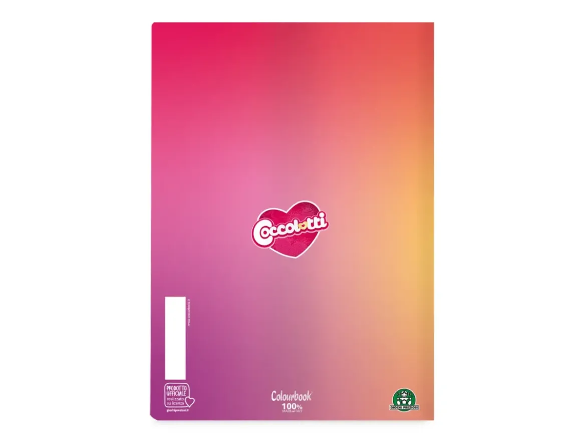 Set 3 quaderni A4 Coccolotti Love&Tell – Quadretti 4 millimetri senza margine