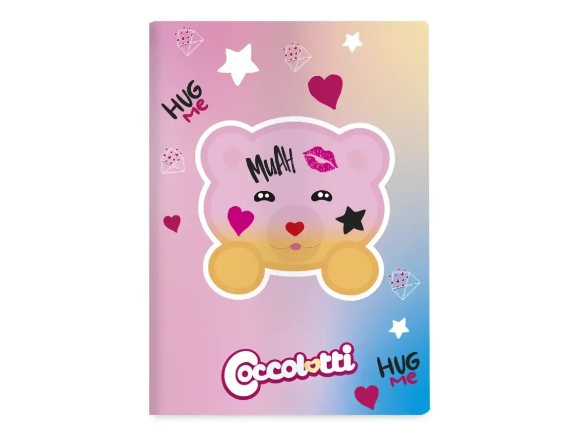Set 3 quaderni A4 Coccolotti Love&Tell – Quadretti 5 millimetri con margine
