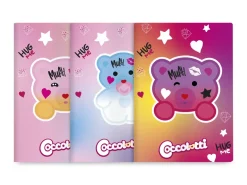 Set 3 quaderni A4 Coccolotti Love&Tell – Quadretti 5 millimetri con margine