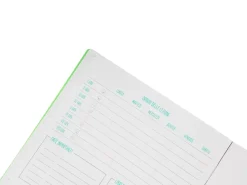 Set 5 quaderni A4 Fluo +1 omaggio – Quadretti 5 millimetri con margine