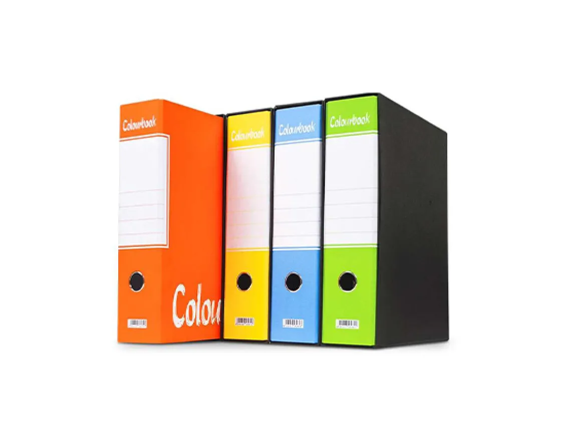Set 4 registratori fluo con custodia