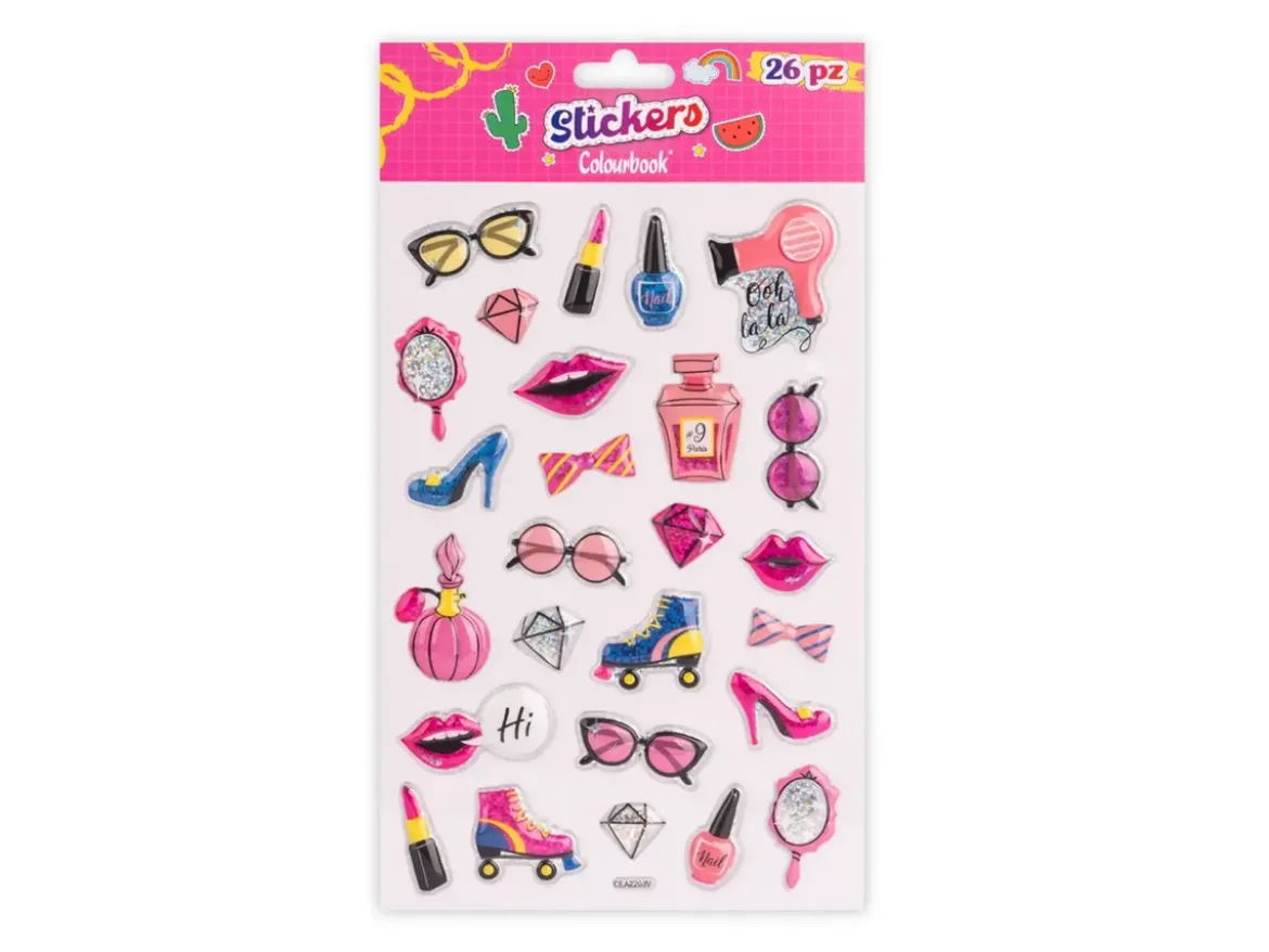Set 26 Stickers Girly