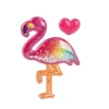 Stickers 3D Heart Flamingo